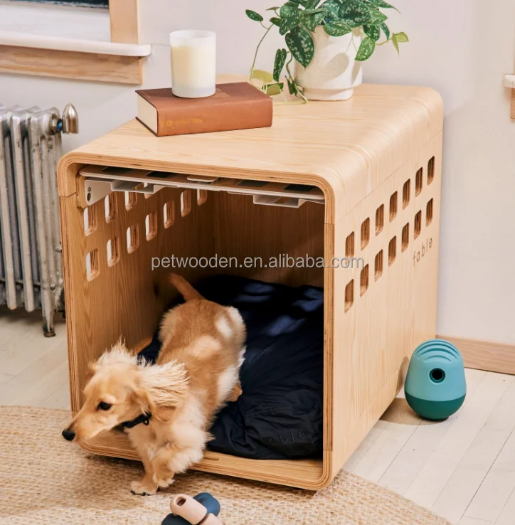 2022 Bestselling Dog Crate Sliding Barn Door Furniture Style Dog Crate
