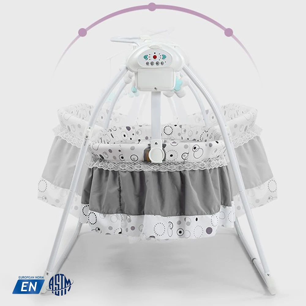 Electric Automatic Rocking Baby Swing Bed Cribs Surroundings Infant