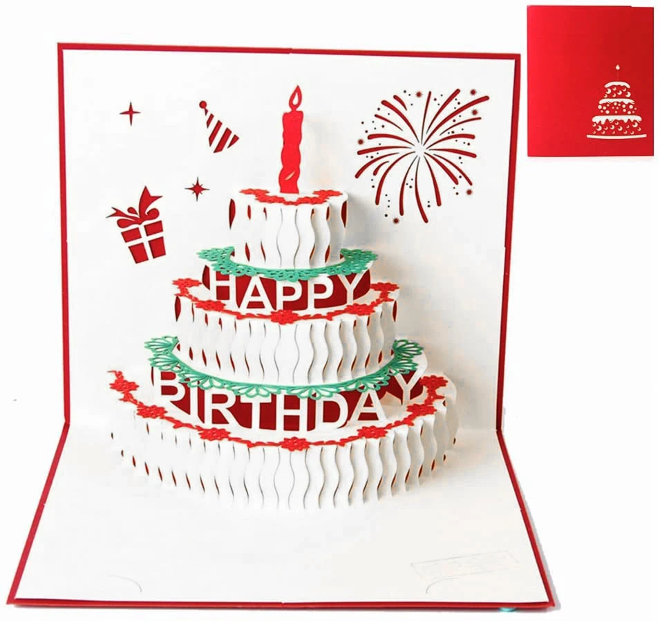 お誕生日おめでとう3dポップアップグリーティングカードと美しい紙-誕生日パーティーのためにカット - Buy グリーティングカード,ハッピーバースデー ケーキ3dポップアップカード,誕生日のグリーティングカード Product on Alibaba.com