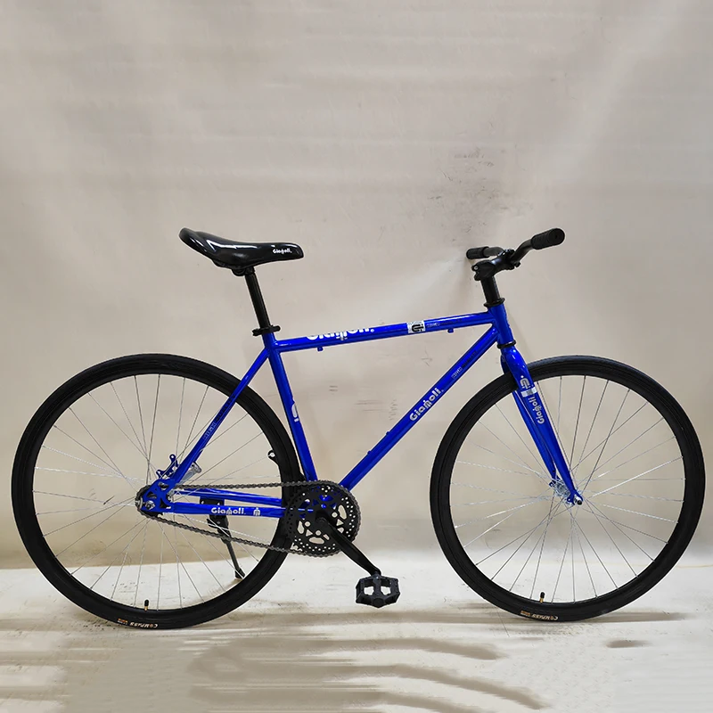 2023 Promotion Handlebars Single Speed Fixie Bike 700C Spoke Wheel Magnesium Alloy Fixed Gear Bike