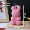 Pink rabbit candle