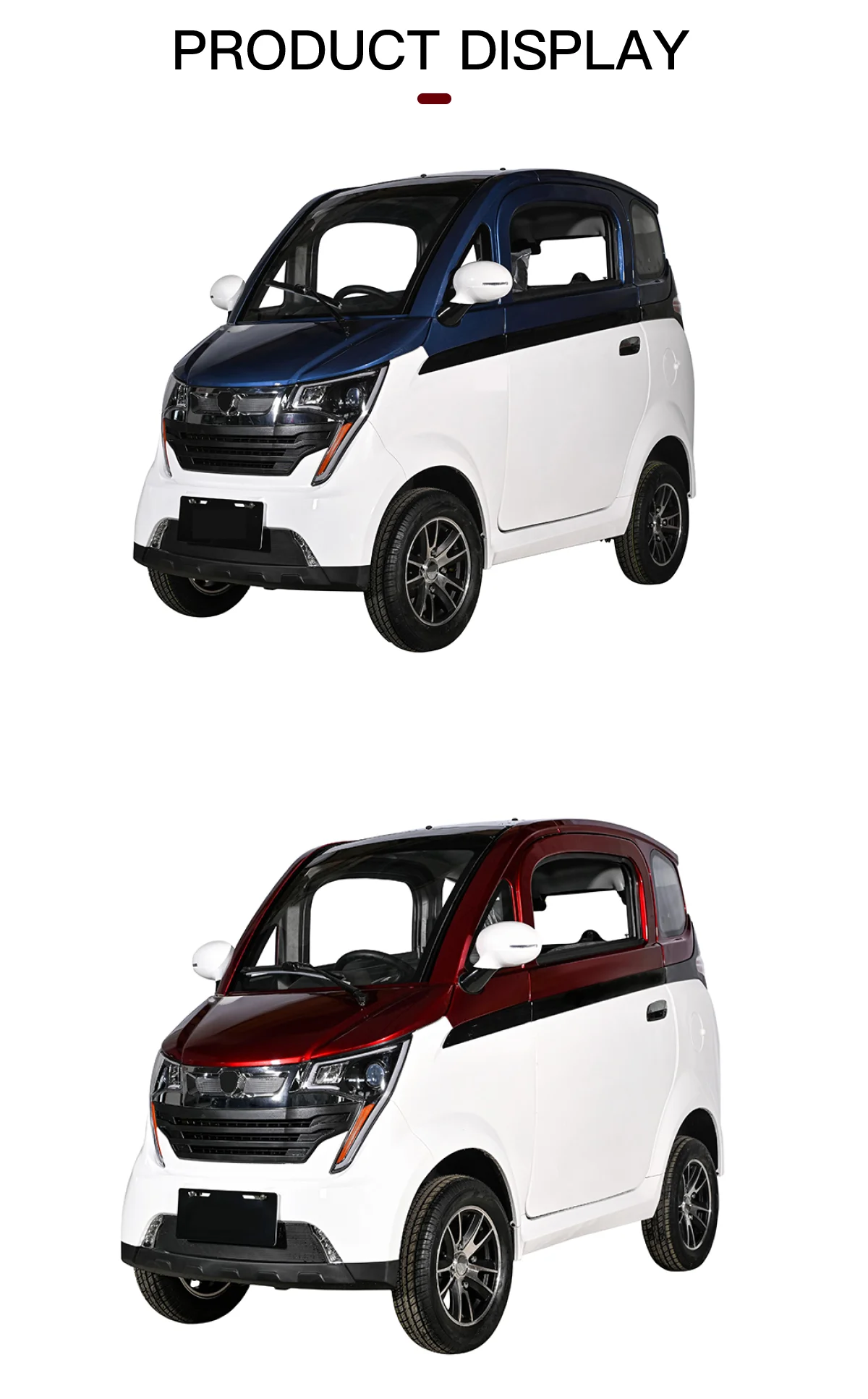 Mini Ev Car 2024 3 Seater Electric Vehicle with GPS Tracker