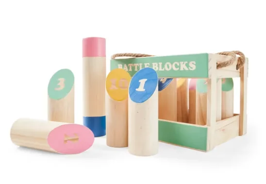 Custom Wooden Viking Kubb Game Set Garden Throwing and Toss Game Yard game