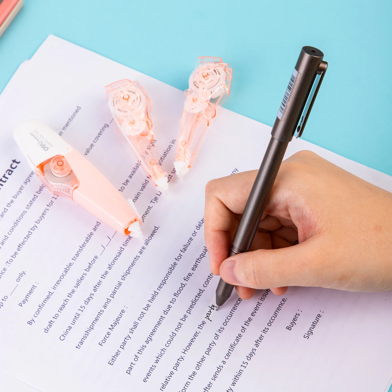 熟食店71470粉色修正带学生考试学习修正带备用芯每箱432个| Alibaba.com