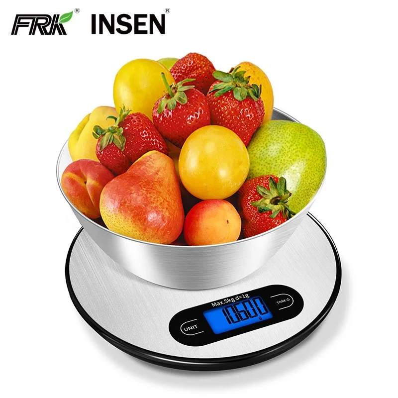 Circular 5000g Max D1g Digital Stainless Steel Electronic Kitchen Scale