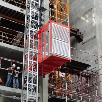 Construction hoist elevator material goods handling construction lifter construction elevator