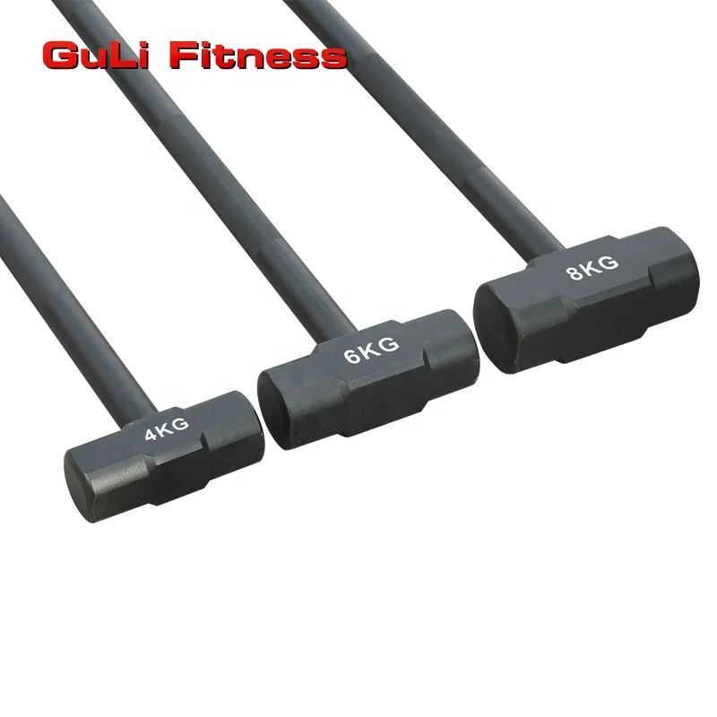 Guli Fitness Physical Training 4/6/8kg Sledge Gym Hammer Functional Power Training Hammer Fitness Rubber Tires Hammer