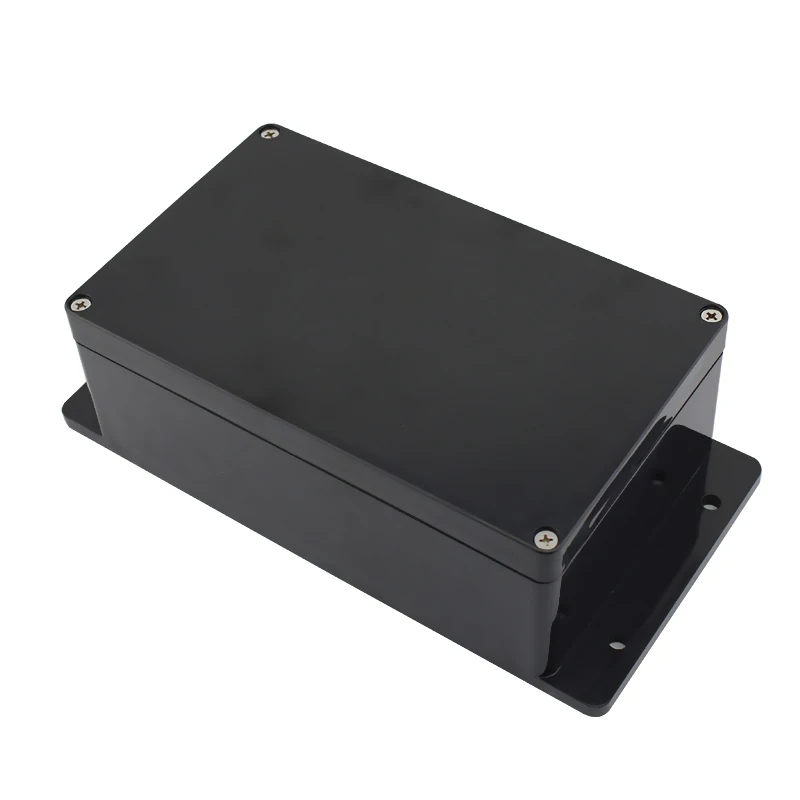 Black Color Plastic Enclosure With Ear Outdoor Electronic Waterproof ...