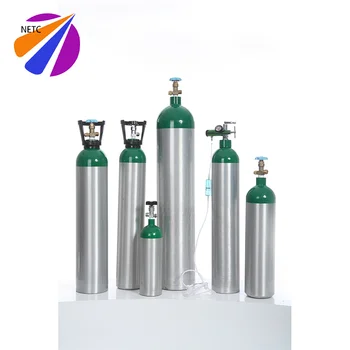 Best Sale NETC 3L 8L 10L Others  Aluminum Medical Gas Cylinders  Factory  ISO EN  Oxygen Cylinders