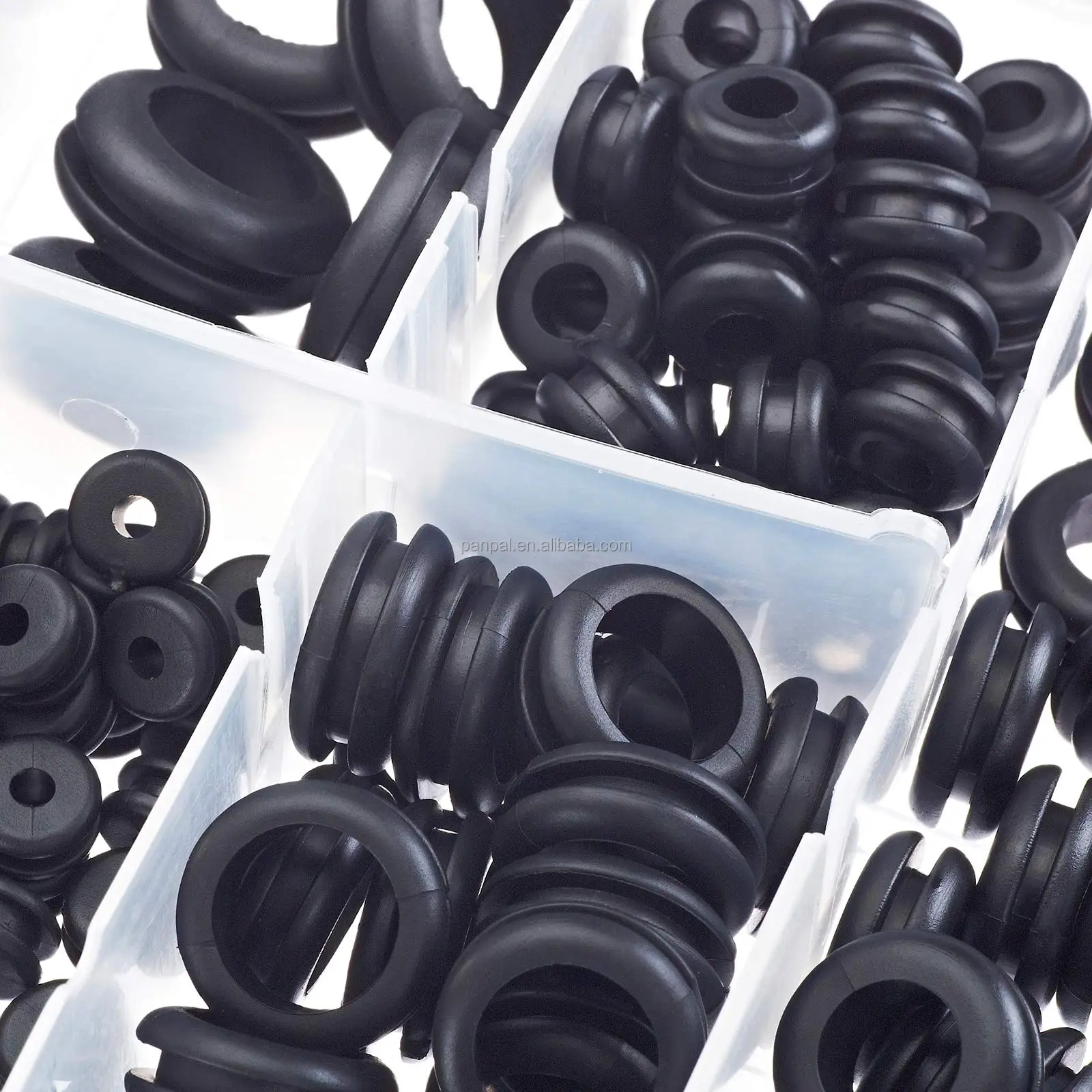 Panpal Black Rubber Grommet Assortment Kit Rubber For Wiring Gasket