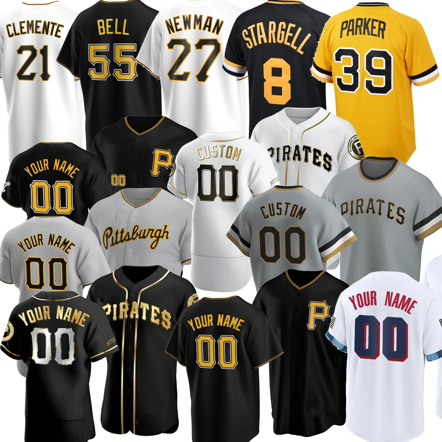 Pittsburgh Pirates Jersey For Youth, Women, or Men