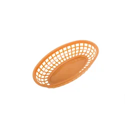Luxshiny 4 Ovale Fast-Food-Körbe Aus Kunststoff – Weiß, 24x15,5x4,5 Cm, Stapelbar, Für Burger, Pommes & Mehr