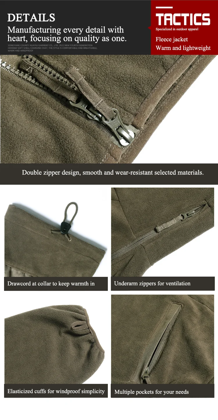 Wholesale Warm Tactical Fleece Jacket