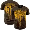 Paint Splatter-brown and Yellow