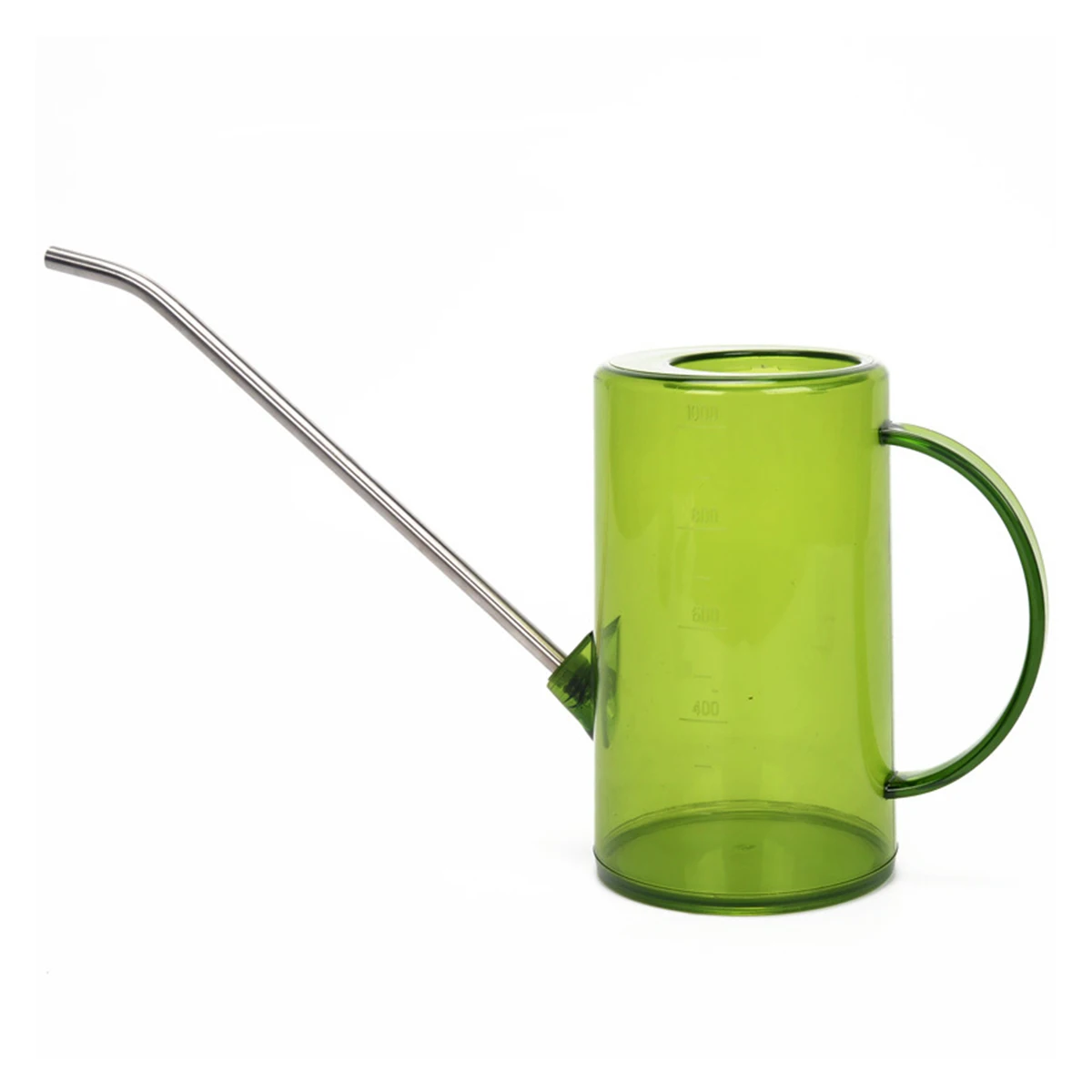 transparent garden plant plastic watering can pot with stainless