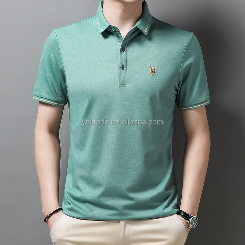Wholesale 100% Cotton Men's Polo Shirt Embroidery Logo Men Polo Luxury ...