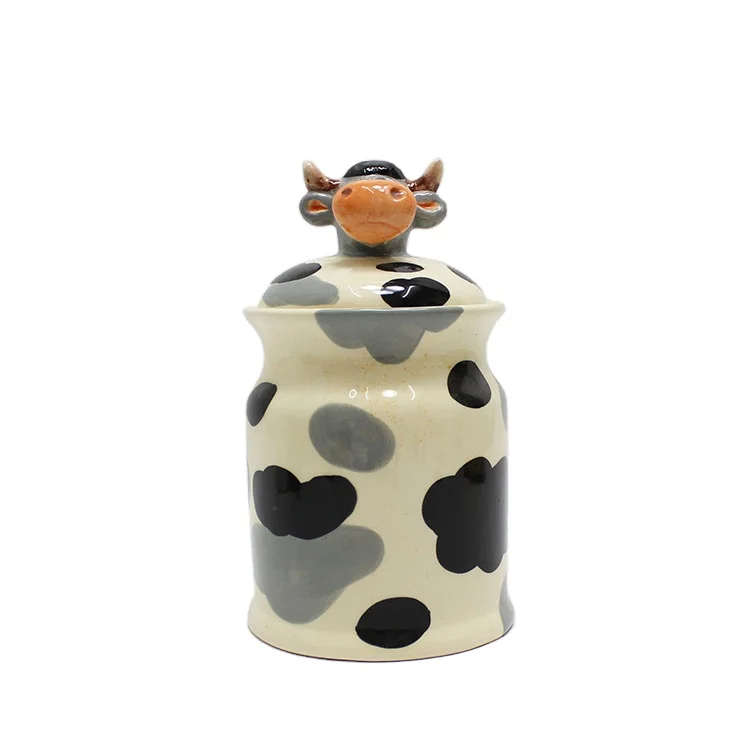 Cute Cows Ceramic Tea,coffee and Sugar Storage Jars.cows Canisters,cows  Storage Jars,cows Canisters 