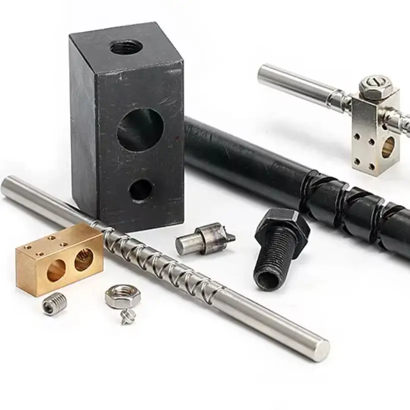 Stainless Steel/S45c High Smooth Load 20/25mm Pitch Reciprocating Self Reversing Screw with Block