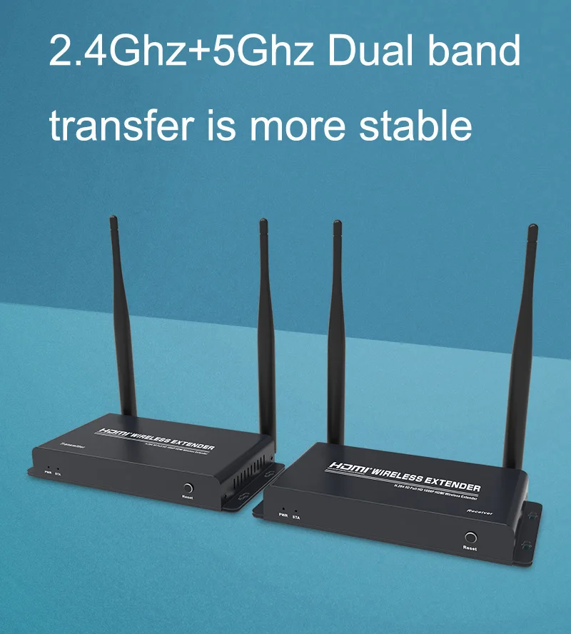 200MワイヤレスHDMIトランスミッターおよびレシーバーエクステンダー