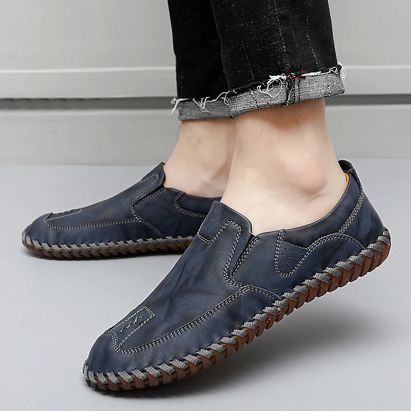 New Arrival Handmade Driving Shoes Leather Cow Genuine Leather Loafers For Men