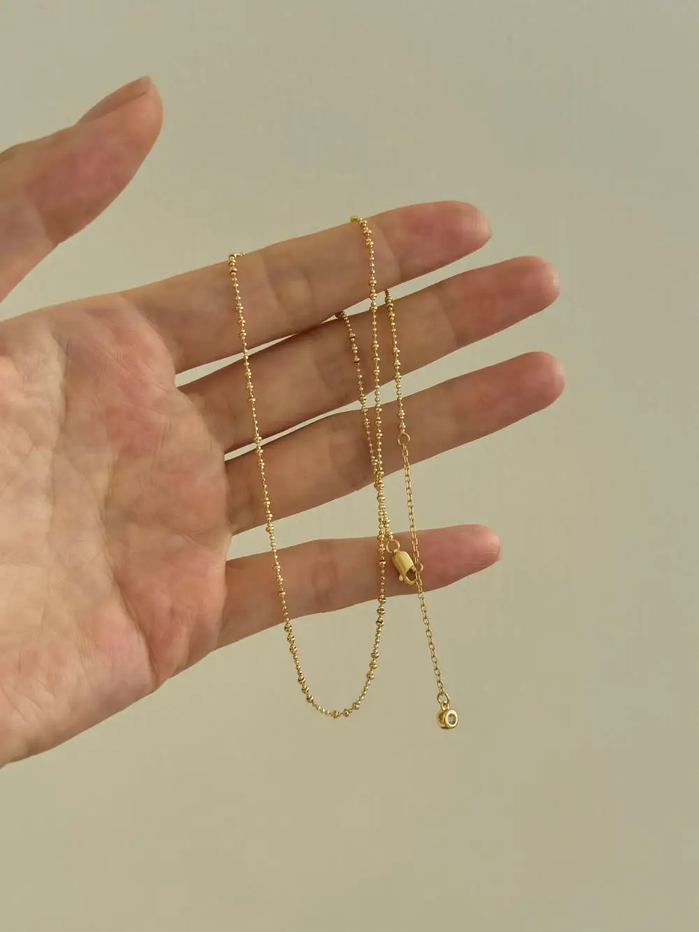 KAKODIY Daily simple and fashionable new high-end jewelry 925 sterling silver bead chain necklace (for women) detail 2