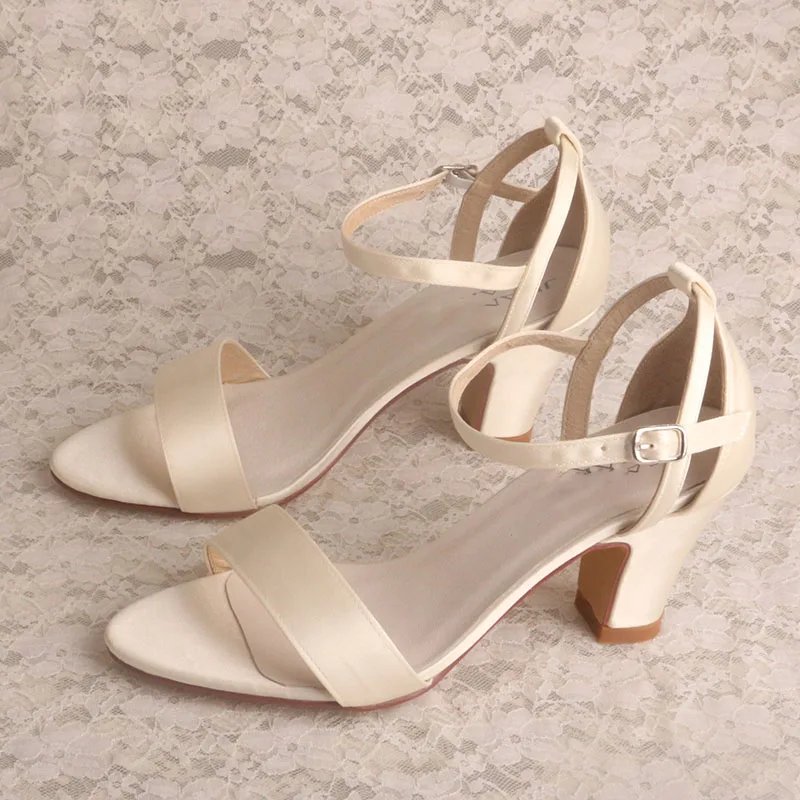 Bride Shoes For Wedding Block Heel 