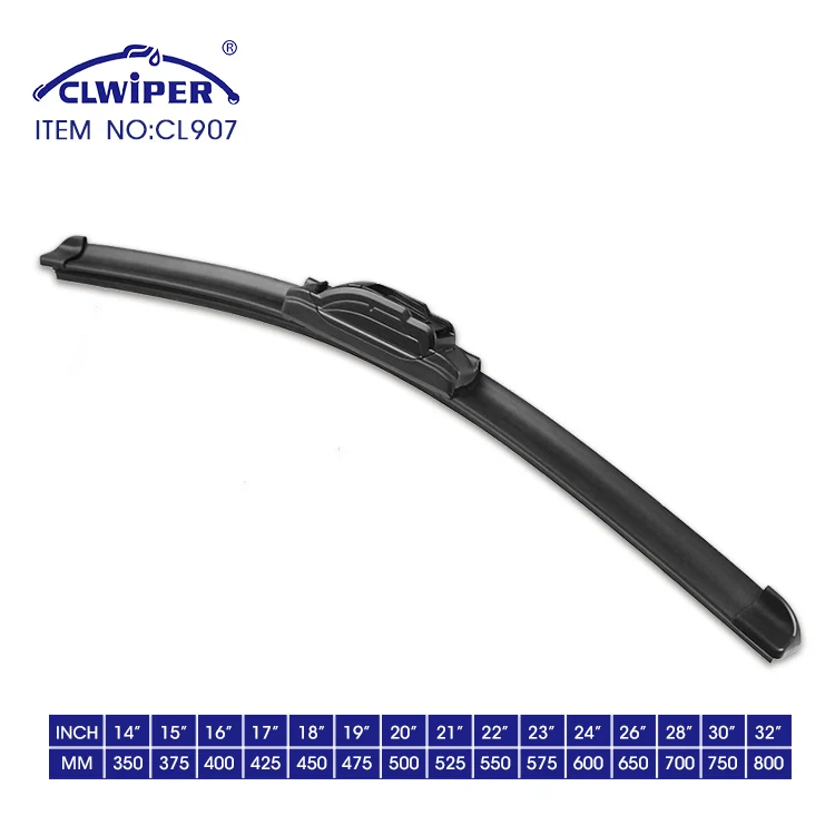 CLWIPER CL907 Auto Parts Multifunctional Soft Wiper Blade with 16 Adapters
