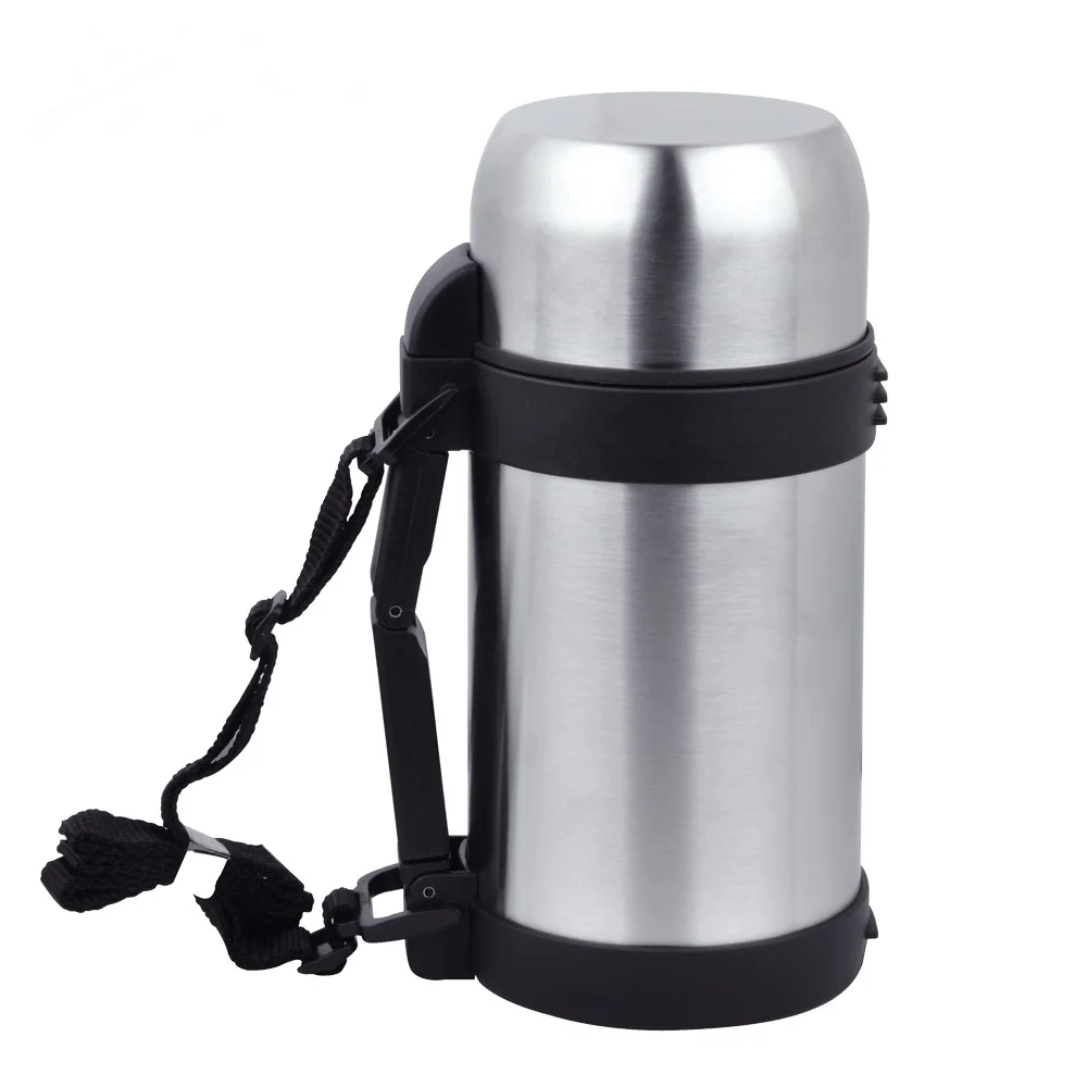 Mountain Warehouse Food Flask in Silver Double Walled Vacuum Insulation 1.2 l 
