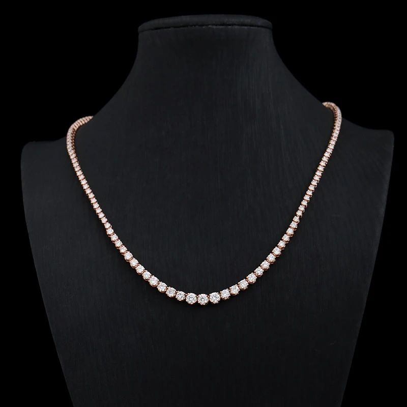 DEF-VVS Lab Diamond Tennis Chain Necklace
