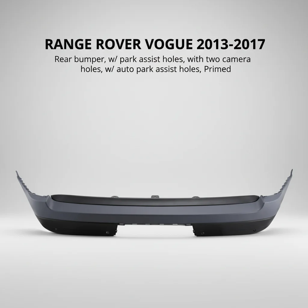 LR057290-B PP+EPDM-20 Car Accessories Rear Bumpers Parts Bumper for Range Rover Vogue 2013-2017 Four Electric Eyes Two Columns