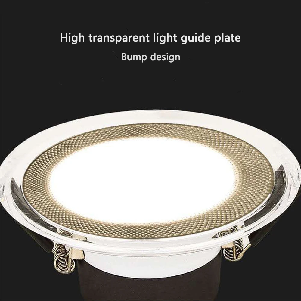 Embedded downlight LED ultra-thin bright three color dimming living room home commercial restaurant aisle ceiling spotlights