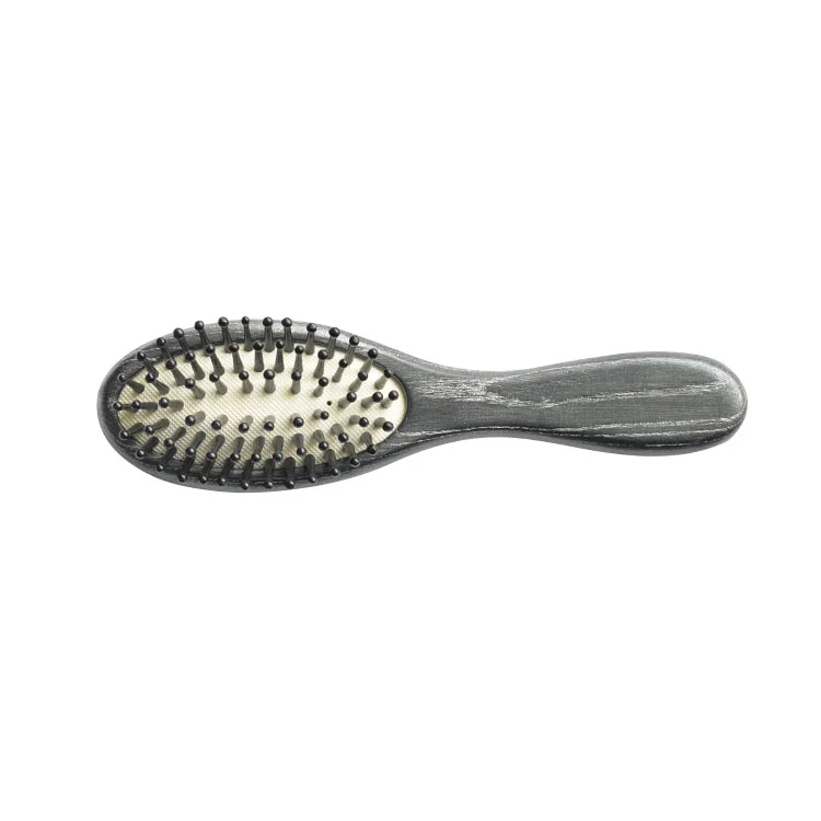 OEM ODM FSC Wooden Pins Small Oval Massage Hair Brush 100% Natural Professional Custom LOGO Wood Min