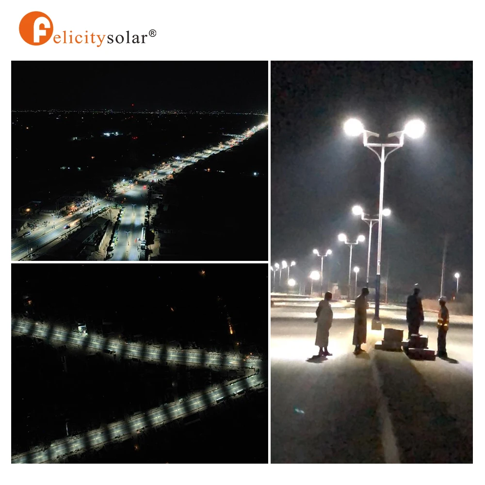 Felicity All in One Solar Panel Led Street Light 30w 40w 60w 80w 100w for Led Light Project