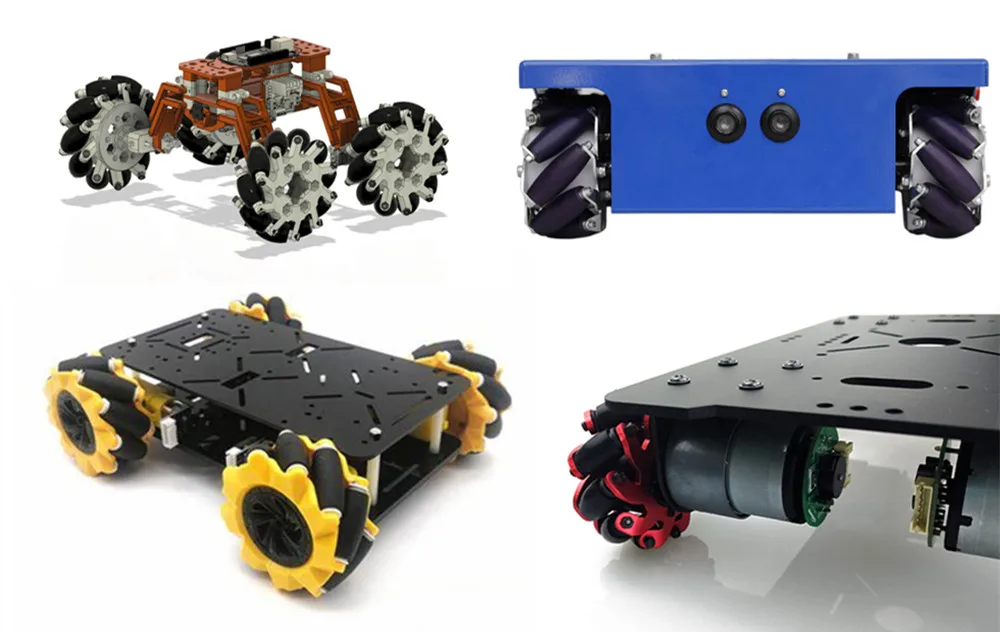 Wheel Hub Motor Kit with Encoder and Mecanum Wheel for AGV and Robot ...