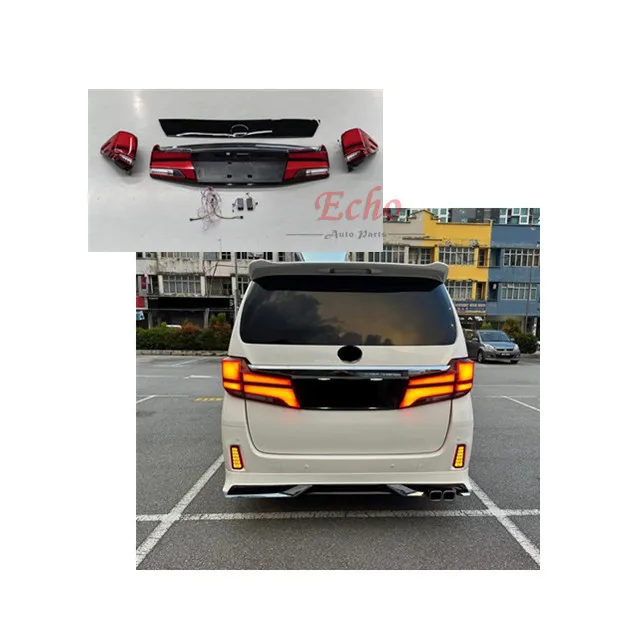 35 Series Design Tail Light for Toyota Alphard 2008-2015 Plug and Play Tail Light for Alphard 20 Series Upgrade to 35 Series