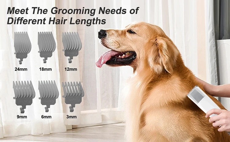 6 guide combs 3mm 6mm 9mm 12mm 18mm 24mm electric clipper pet grooming