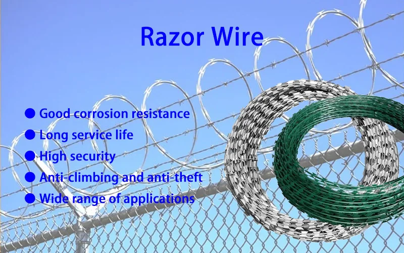 Galvanized Single Razor Wire Bto 18 Razor Wire Mesh Razor Flat Wrap