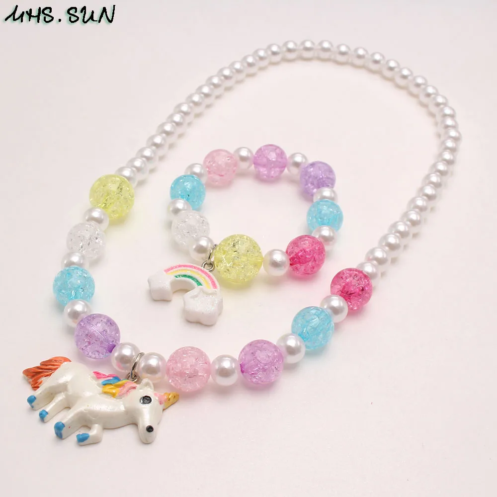 Acrylic Beaded Cute Girls Bracelet Cartoon Pendant Bracelet Rainbow Color  for Children Birthday Xmas Gift Kids Party Jewelry New - China Acrylic  Beaded Cute Girls Bracelet and Cartoon Pendant Bracelet price