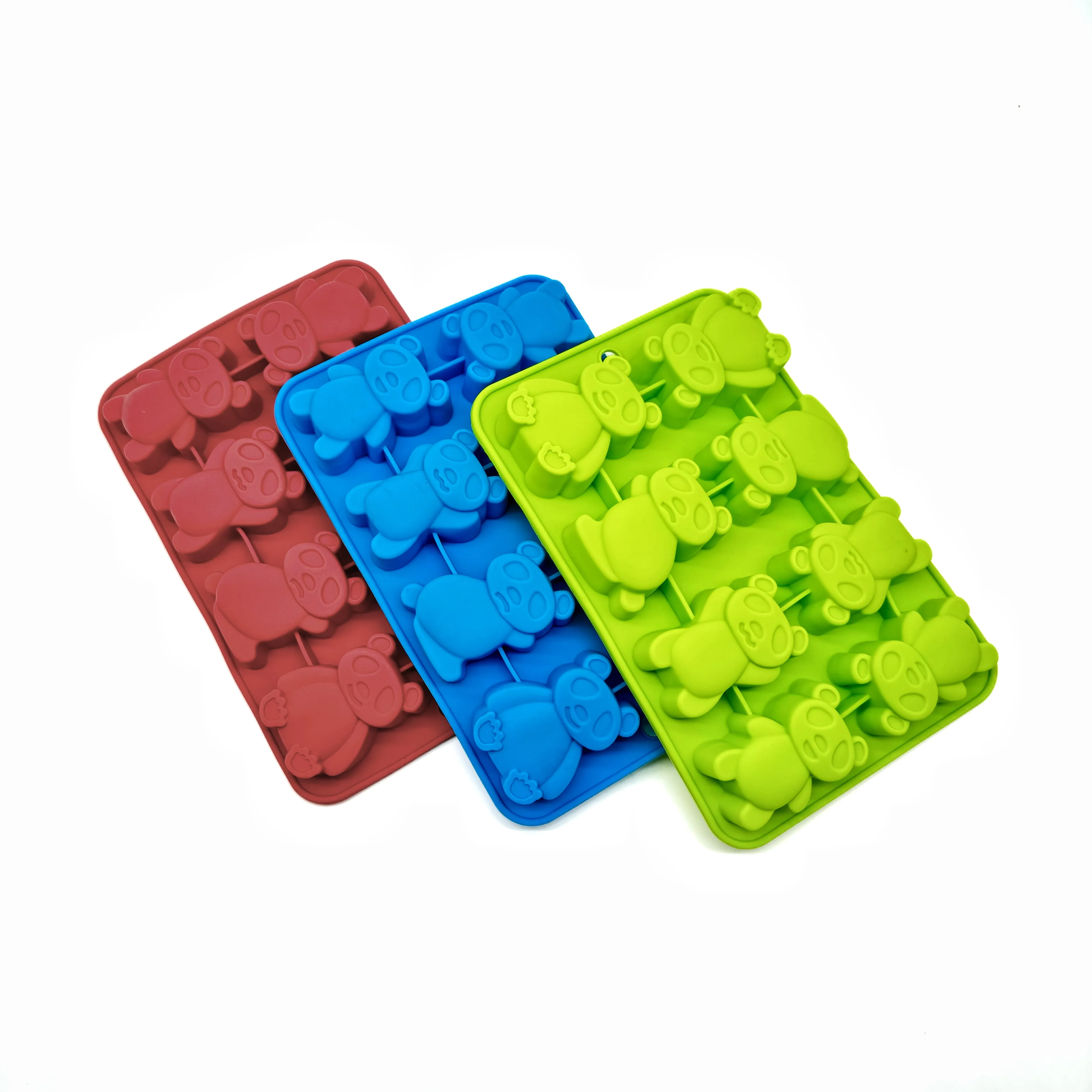 Panda 3D Gıda-Kalitesi Silikon Pasta ve Şekerleme Kalıbı Elle Yapılan DIY Çikolata Dekoratif Kalıbı Pasta Araçları Molde