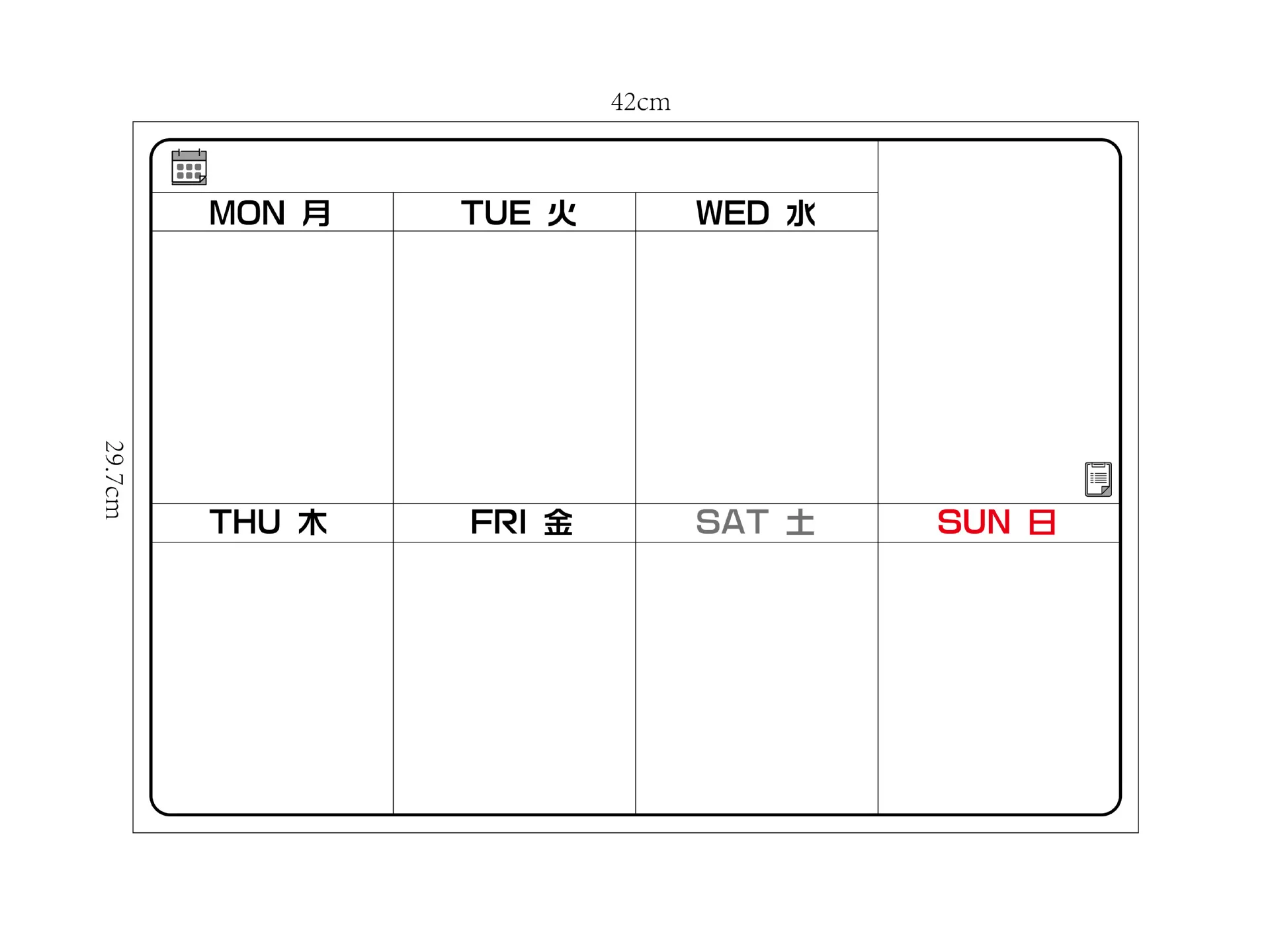 Custom Calendar Fridge Magnet Monthly Weekly Planner White Board Sheet Notepad Roll Soft Dry Erase Magnetic Whiteboard