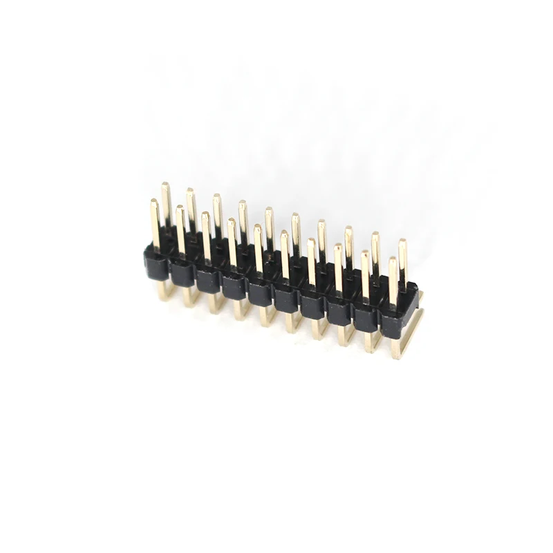 Pin Header Connector 16 Pin  90 Bent Sym Header 1.27mm 16p 2.54mm Pin Header Double Row Right Angle Type