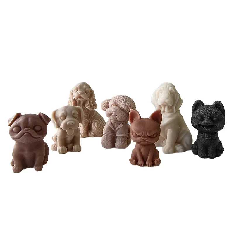 Angry Puppy Silicone Candle & Gum Drops Mold DIY Handmade Cake Tool