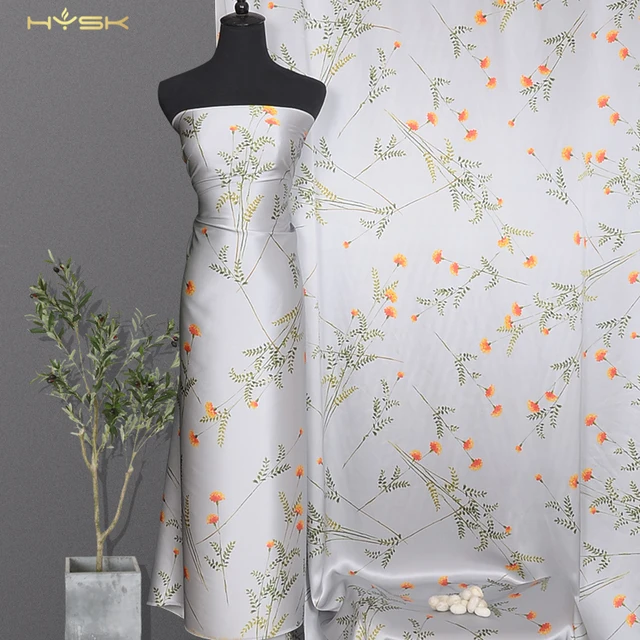 HYSK italian design Custom digital printing african print mulberry silk yarn price natural fabrics silk for women