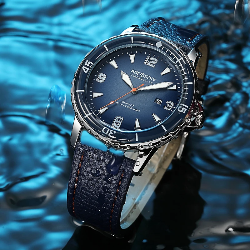 MEN's LATEST Fashion Sport Waterproof Watch Newest Style Luminous Quartz  Watches Watches for Men Relojes Hombre