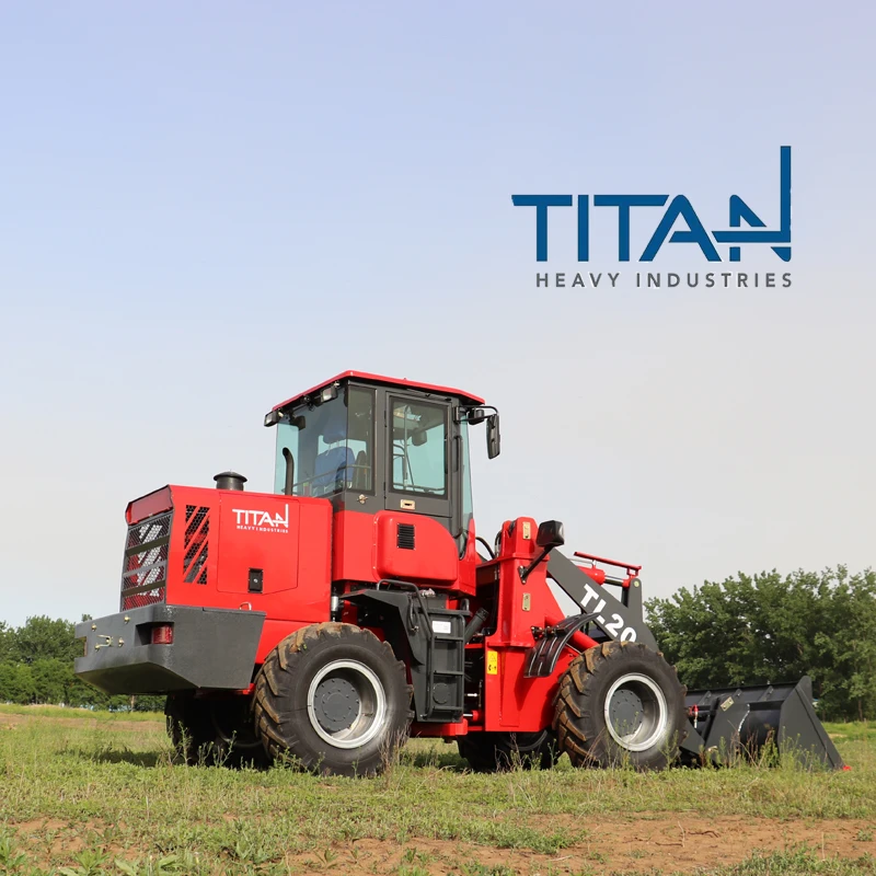 Китайский бренд Titan мини фронтальный колесный погрузчик TL20 8 тонн розничный Подержанный двигатель моторный насос коробка передач с подшипником PLC в комплекте