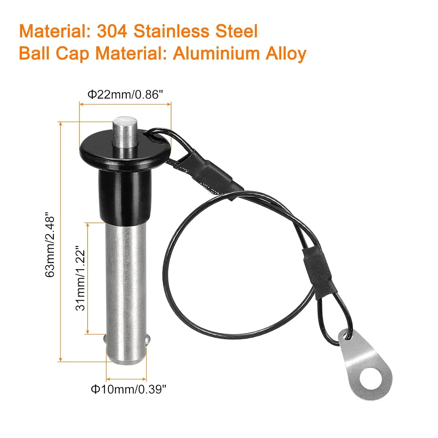 中国ハードウェア用品Tハンドルロックピンステンレス鋼プッシュボタンクイックリリースピン| Alibaba.com uxcell 4個セット Tハンドルロックピン 10mm×70mm ステンレス鋼 プッシュボタン式速いリリースピン