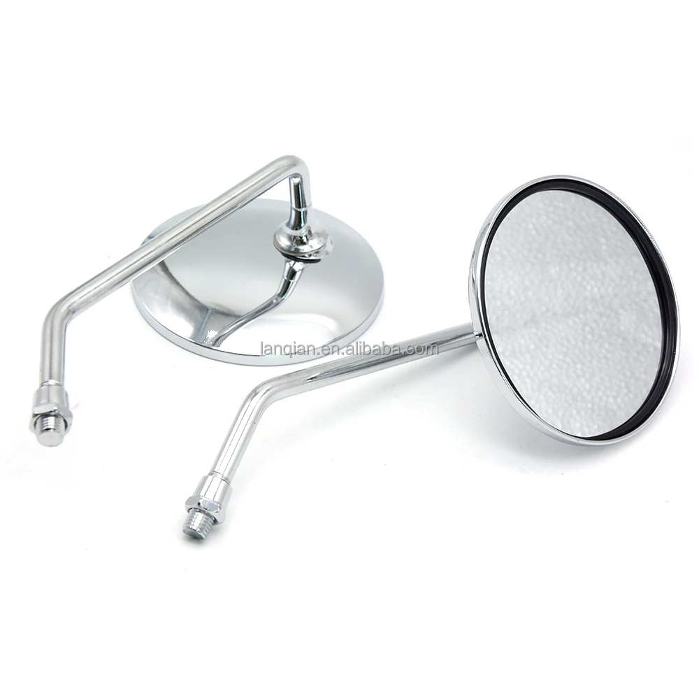 Yamaha Pair Of Rear View Mirrors – Side Wing Style, Fits DT100/125/175/250/400 (Black)