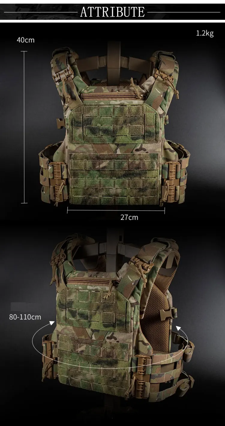 Israel Tactical Vest K19 Plate Carrier Combat Molle Quick Release