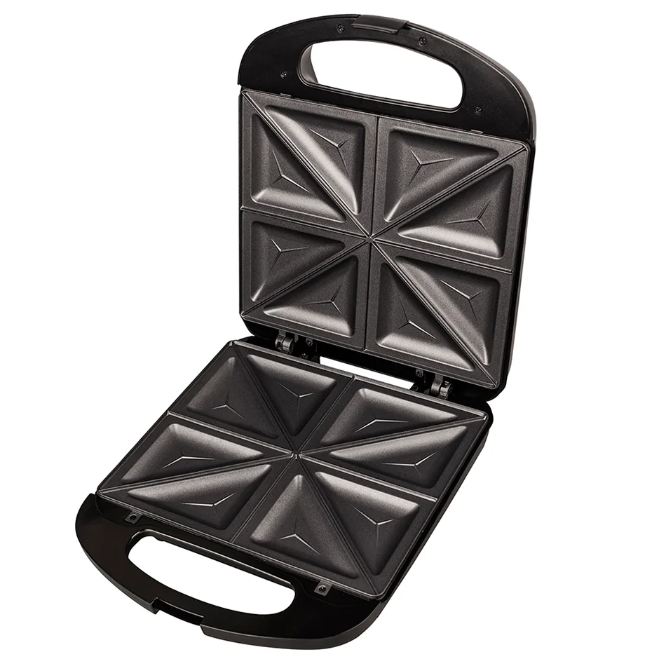 4 Slice Sandwich Maker  Fixed Plate Non Stick Coating Plate Sandwich Maker  Grill Maker  With Stainless Steel Top Cover