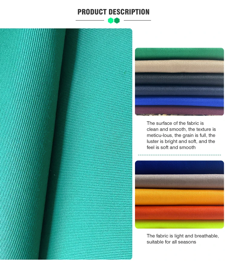Tc 80/20 65/35 90/10 Twill Uniform Fabric Polyester Cotton Workwear ...